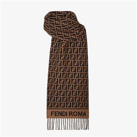sciarpa fendi grigia